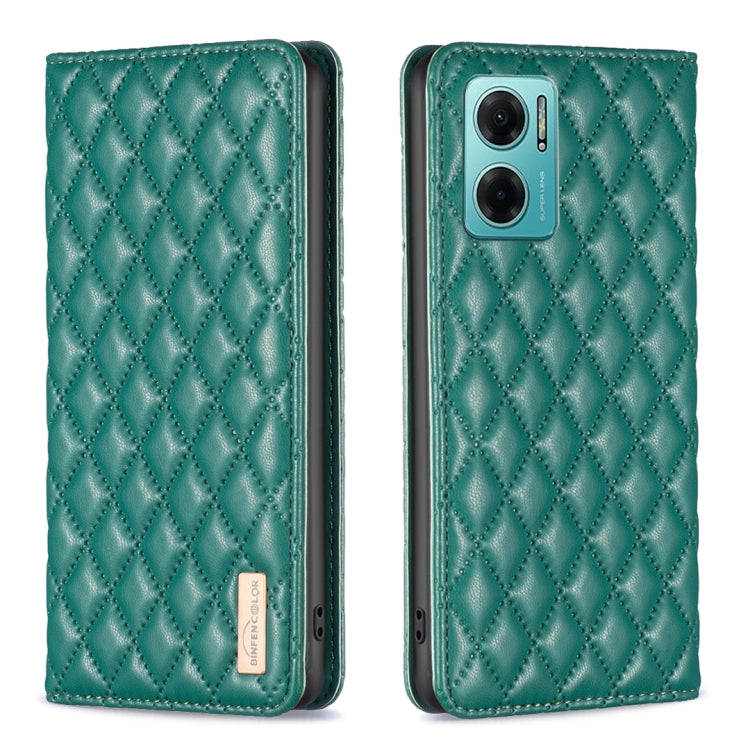 Diamond Lattice Magnetic Leather Flip Phone Case, For Xiaomi Redmi 9A, For Xiaomi Redmi 9C / 10A / Poco C31, For Xiaomi Redmi 9, For Xiaomi Redmi 10 5G / Note 11E