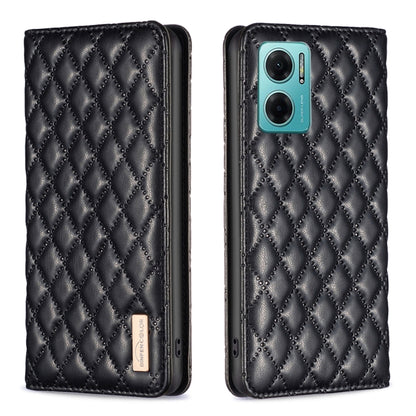 Diamond Lattice Magnetic Leather Flip Phone Case, For Xiaomi Redmi 9A, For Xiaomi Redmi 9C / 10A / Poco C31, For Xiaomi Redmi 9, For Xiaomi Redmi 10 5G / Note 11E