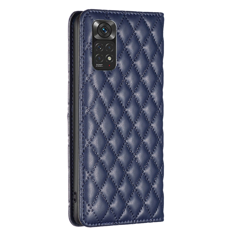 Diamond Lattice Magnetic Leather Flip Phone Case, For Xiaomi Redmi Note 11 / 11S, For Xiaomi Redmi Note 11 Pro 5G, For Xiaomi Redmi Note 9 Pro Max, For Xiaomi Redmi Note 10 4G / 10S
