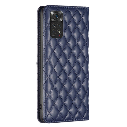 Diamond Lattice Magnetic Leather Flip Phone Case, For Xiaomi Redmi Note 11 / 11S, For Xiaomi Redmi Note 11 Pro 5G, For Xiaomi Redmi Note 9 Pro Max, For Xiaomi Redmi Note 10 4G / 10S