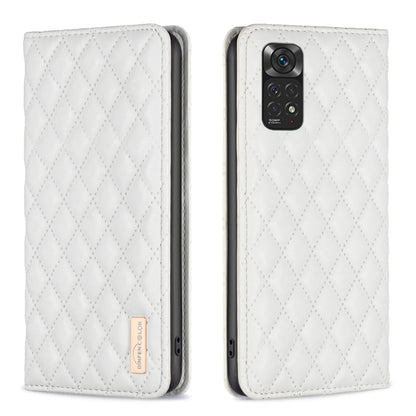Diamond Lattice Magnetic Leather Flip Phone Case, For Xiaomi Redmi Note 11 / 11S, For Xiaomi Redmi Note 11 Pro 5G, For Xiaomi Redmi Note 9 Pro Max, For Xiaomi Redmi Note 10 4G / 10S