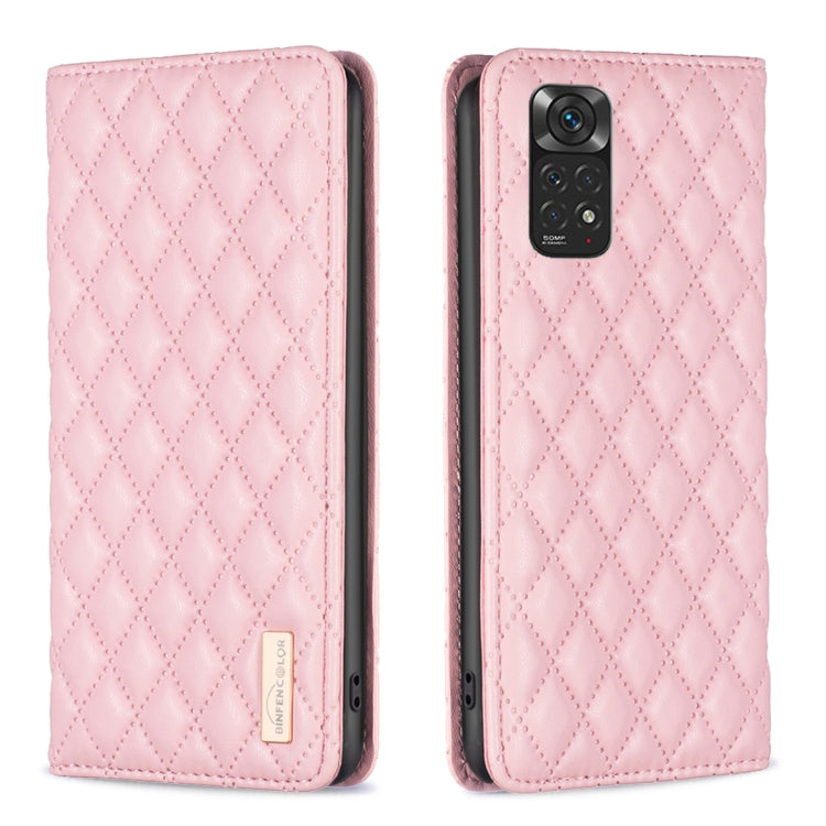 Diamond Lattice Magnetic Leather Flip Phone Case, For Xiaomi Redmi Note 11 / 11S, For Xiaomi Redmi Note 11 Pro 5G, For Xiaomi Redmi Note 9 Pro Max, For Xiaomi Redmi Note 10 4G / 10S