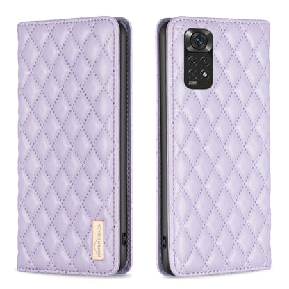 Diamond Lattice Magnetic Leather Flip Phone Case, For Xiaomi Redmi Note 11 / 11S, For Xiaomi Redmi Note 11 Pro 5G, For Xiaomi Redmi Note 9 Pro Max, For Xiaomi Redmi Note 10 4G / 10S