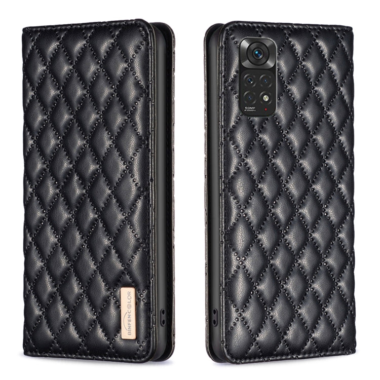 Diamond Lattice Magnetic Leather Flip Phone Case, For Xiaomi Redmi Note 11 / 11S, For Xiaomi Redmi Note 11 Pro 5G, For Xiaomi Redmi Note 9 Pro Max, For Xiaomi Redmi Note 10 4G / 10S