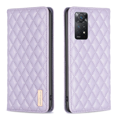 Diamond Lattice Magnetic Leather Flip Phone Case, For Xiaomi Redmi Note 11 / 11S, For Xiaomi Redmi Note 11 Pro 5G, For Xiaomi Redmi Note 9 Pro Max, For Xiaomi Redmi Note 10 4G / 10S