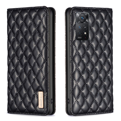 Diamond Lattice Magnetic Leather Flip Phone Case, For Xiaomi Redmi Note 11 / 11S, For Xiaomi Redmi Note 11 Pro 5G, For Xiaomi Redmi Note 9 Pro Max, For Xiaomi Redmi Note 10 4G / 10S