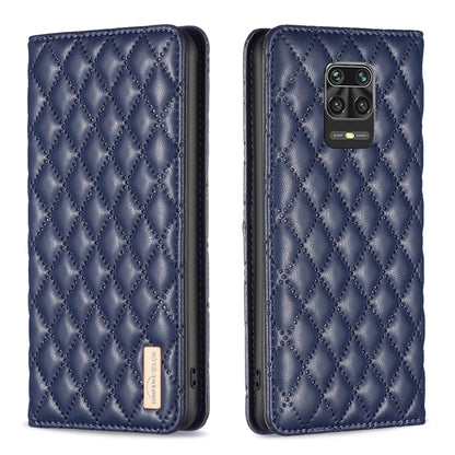 Diamond Lattice Magnetic Leather Flip Phone Case, For Xiaomi Redmi Note 11 / 11S, For Xiaomi Redmi Note 11 Pro 5G, For Xiaomi Redmi Note 9 Pro Max, For Xiaomi Redmi Note 10 4G / 10S