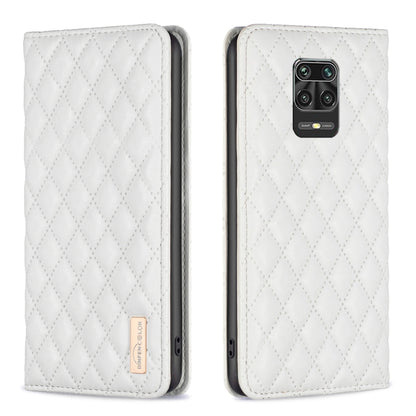Diamond Lattice Magnetic Leather Flip Phone Case, For Xiaomi Redmi Note 11 / 11S, For Xiaomi Redmi Note 11 Pro 5G, For Xiaomi Redmi Note 9 Pro Max, For Xiaomi Redmi Note 10 4G / 10S
