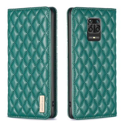 Diamond Lattice Magnetic Leather Flip Phone Case, For Xiaomi Redmi Note 11 / 11S, For Xiaomi Redmi Note 11 Pro 5G, For Xiaomi Redmi Note 9 Pro Max, For Xiaomi Redmi Note 10 4G / 10S