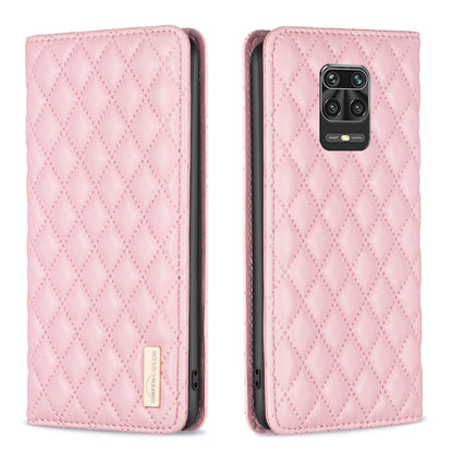 Diamond Lattice Magnetic Leather Flip Phone Case, For Xiaomi Redmi Note 11 / 11S, For Xiaomi Redmi Note 11 Pro 5G, For Xiaomi Redmi Note 9 Pro Max, For Xiaomi Redmi Note 10 4G / 10S