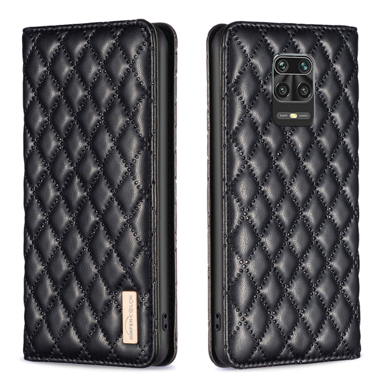 Diamond Lattice Magnetic Leather Flip Phone Case, For Xiaomi Redmi Note 11 / 11S, For Xiaomi Redmi Note 11 Pro 5G, For Xiaomi Redmi Note 9 Pro Max, For Xiaomi Redmi Note 10 4G / 10S
