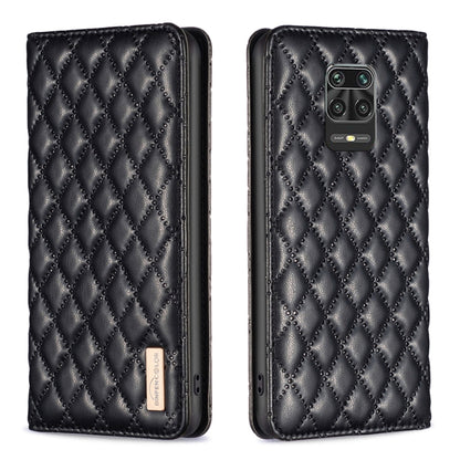 Diamond Lattice Magnetic Leather Flip Phone Case, For Xiaomi Redmi Note 11 / 11S, For Xiaomi Redmi Note 11 Pro 5G, For Xiaomi Redmi Note 9 Pro Max, For Xiaomi Redmi Note 10 4G / 10S