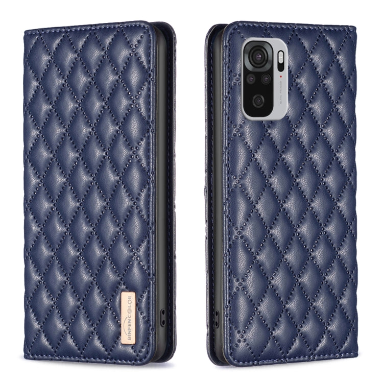 Diamond Lattice Magnetic Leather Flip Phone Case, For Xiaomi Redmi Note 11 / 11S, For Xiaomi Redmi Note 11 Pro 5G, For Xiaomi Redmi Note 9 Pro Max, For Xiaomi Redmi Note 10 4G / 10S