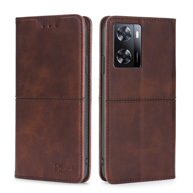 Cow Texture Magnetic Leather Phone Case, For OPPO A57s 4G / A57e 4G, For OPPO K10 5G Global, For vivo Y52t, For OnePlus Nord N20 SE 4G