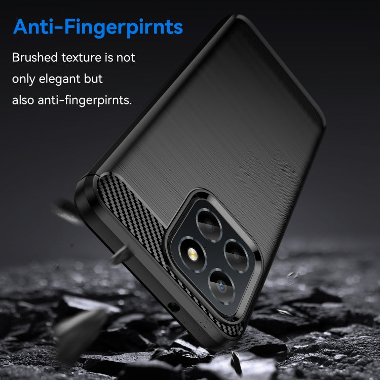 Brushed Texture Carbon Fiber TPU Phone Case, For Honor Play 30, For Samsung Galaxy A14 5G, For Realme C30, For Realme C30s, For Realme C33, For Realme Narzo 50i Prime