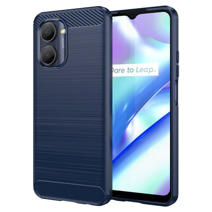 Brushed Texture Carbon Fiber TPU Phone Case, For Honor Play 30, For Samsung Galaxy A14 5G, For Realme C30, For Realme C30s, For Realme C33, For Realme Narzo 50i Prime