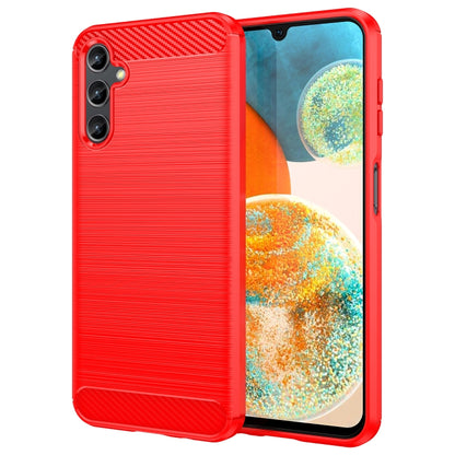 Brushed Texture Carbon Fiber TPU Phone Case, For Honor Play 30, For Samsung Galaxy A14 5G, For Realme C30, For Realme C30s, For Realme C33, For Realme Narzo 50i Prime