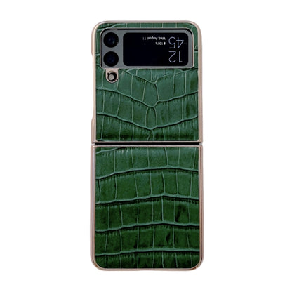Crocodile Texture Genuine Leather Electroplating Phone Case, For Samsung Galaxy Z Flip4 5G, For Samsung Galaxy Z Fold3 5G, For Samsung Galaxy Z Fold4 5G, For Xiaomi Mix Fold 2, For Google Pixel 7, For Google Pixel 6