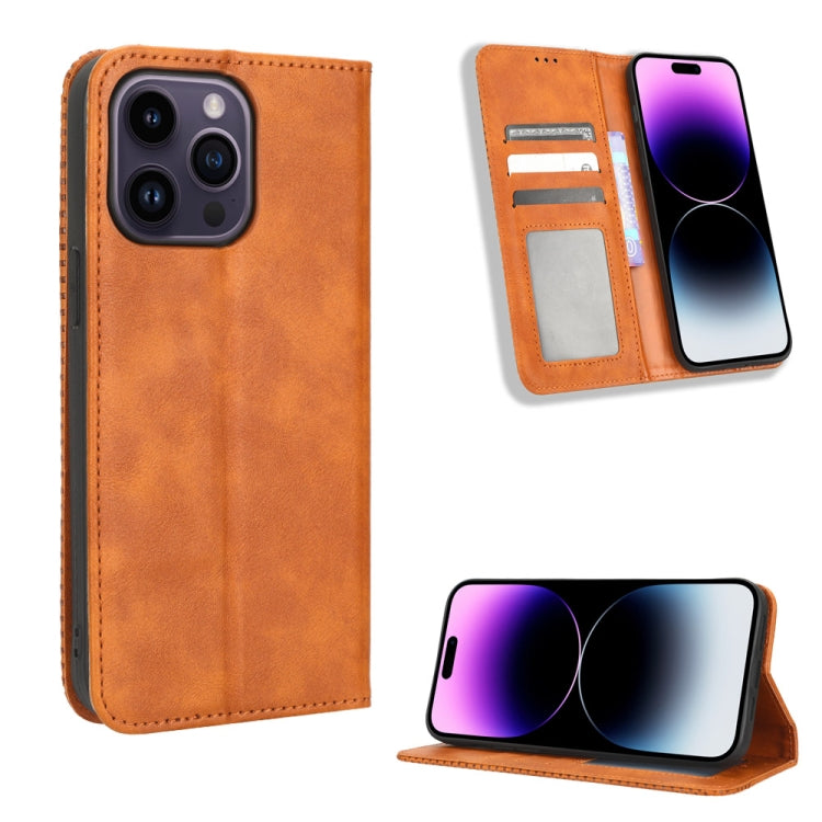 Magnetic Buckle Retro Texture Leather Phone Case, For iPhone 14 Pro, For Xiaomi Poco C40, For Xiaomi Poco M4 5G, For Xiaomi Poco M5, For UMIDIGI Power 7 Max, For UMIDIGI C1