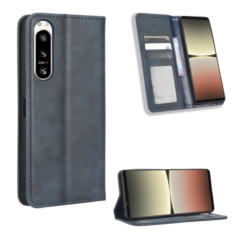 Magnetic Buckle Retro Texture Leather Phone Case, For Sony Xperia 5 IV, For Sharp Aquos Sense7 Plus, For iPhone 14 Plus, For Sharp Aquos Sense7, For Xiaomi 12T / Redmi K50 Ultra, For iPhone 14 Pro Max