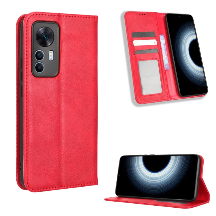 Magnetic Buckle Retro Texture Leather Phone Case, For Sony Xperia 5 IV, For Sharp Aquos Sense7 Plus, For iPhone 14 Plus, For Sharp Aquos Sense7, For Xiaomi 12T / Redmi K50 Ultra, For iPhone 14 Pro Max