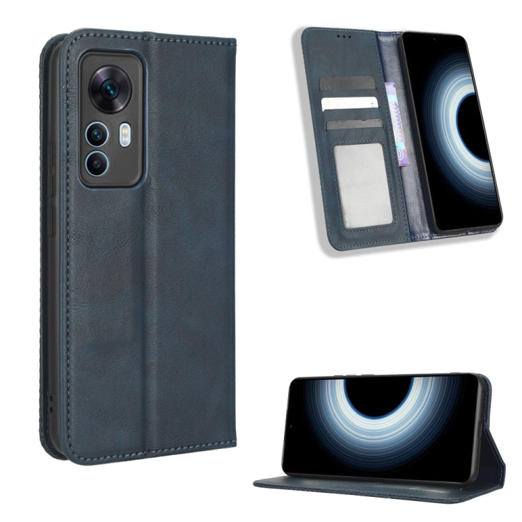 Magnetic Buckle Retro Texture Leather Phone Case, For Sony Xperia 5 IV, For Sharp Aquos Sense7 Plus, For iPhone 14 Plus, For Sharp Aquos Sense7, For Xiaomi 12T / Redmi K50 Ultra, For iPhone 14 Pro Max