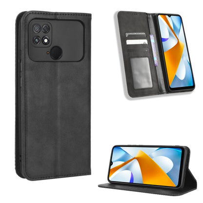 Magnetic Buckle Retro Texture Leather Phone Case, For iPhone 14 Pro, For Xiaomi Poco C40, For Xiaomi Poco M4 5G, For Xiaomi Poco M5, For UMIDIGI Power 7 Max, For UMIDIGI C1