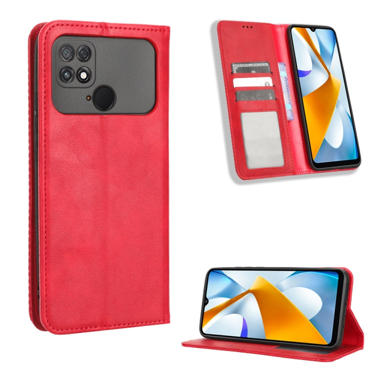 Magnetic Buckle Retro Texture Leather Phone Case, For iPhone 14 Pro, For Xiaomi Poco C40, For Xiaomi Poco M4 5G, For Xiaomi Poco M5, For UMIDIGI Power 7 Max, For UMIDIGI C1