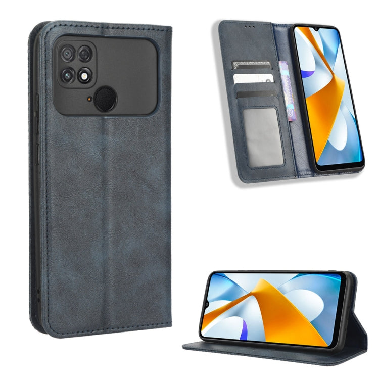 Magnetic Buckle Retro Texture Leather Phone Case, For iPhone 14 Pro, For Xiaomi Poco C40, For Xiaomi Poco M4 5G, For Xiaomi Poco M5, For UMIDIGI Power 7 Max, For UMIDIGI C1