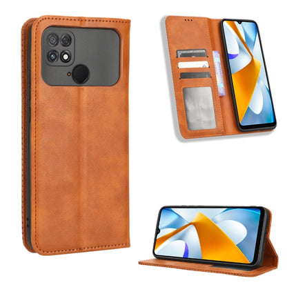 Magnetic Buckle Retro Texture Leather Phone Case, For iPhone 14 Pro, For Xiaomi Poco C40, For Xiaomi Poco M4 5G, For Xiaomi Poco M5, For UMIDIGI Power 7 Max, For UMIDIGI C1