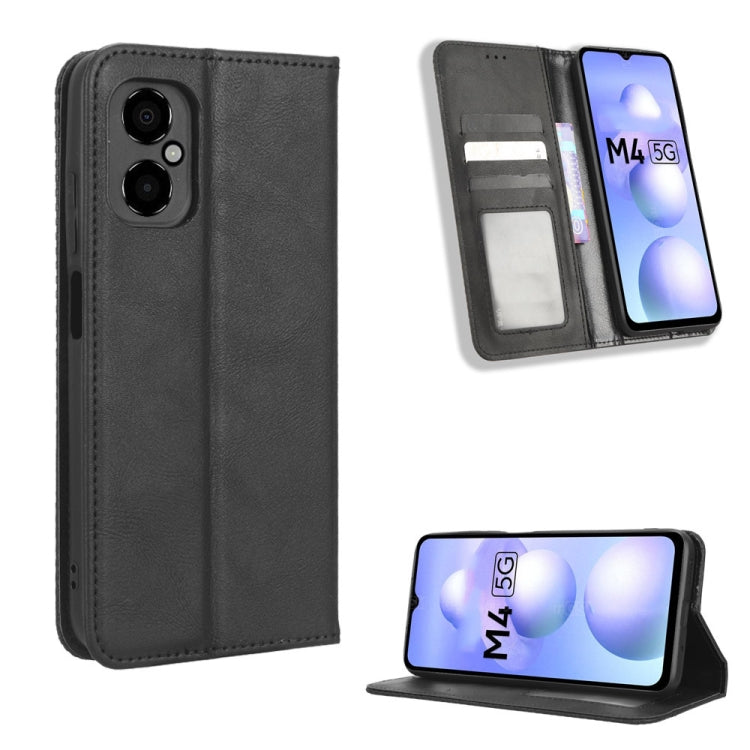Magnetic Buckle Retro Texture Leather Phone Case, For iPhone 14 Pro, For Xiaomi Poco C40, For Xiaomi Poco M4 5G, For Xiaomi Poco M5, For UMIDIGI Power 7 Max, For UMIDIGI C1