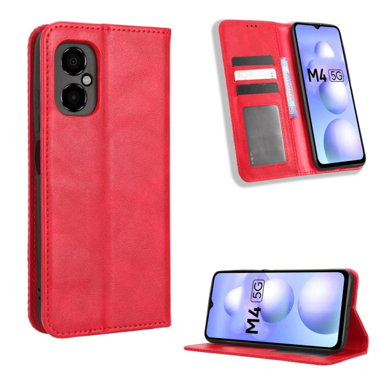 Magnetic Buckle Retro Texture Leather Phone Case, For iPhone 14 Pro, For Xiaomi Poco C40, For Xiaomi Poco M4 5G, For Xiaomi Poco M5, For UMIDIGI Power 7 Max, For UMIDIGI C1