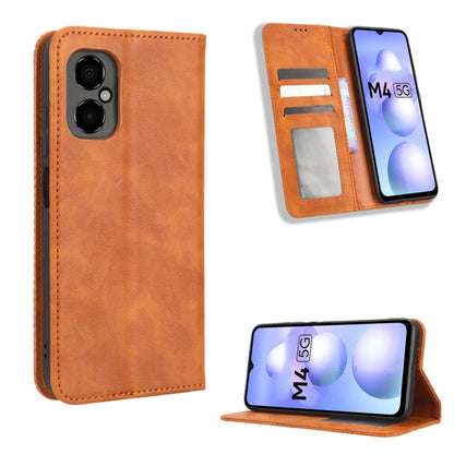Magnetic Buckle Retro Texture Leather Phone Case, For iPhone 14 Pro, For Xiaomi Poco C40, For Xiaomi Poco M4 5G, For Xiaomi Poco M5, For UMIDIGI Power 7 Max, For UMIDIGI C1