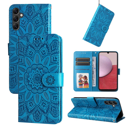 Embossed Sunflower Leather Phone Case, For Samsung Galaxy A14 5G