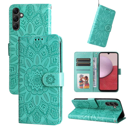Embossed Sunflower Leather Phone Case, For Samsung Galaxy A14 5G