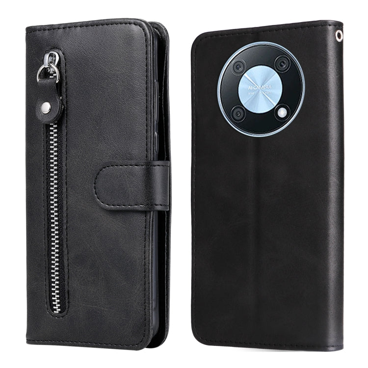 Calf Texture Zipper Leather Phone Case, For Huawei nova Y70 / Y70 Plus/ Enjoy 50, For Huawei nova Y90 / Enjoy 50 Pro, For Honor X8 5G / X6, For Samsung Galaxy A14 5G