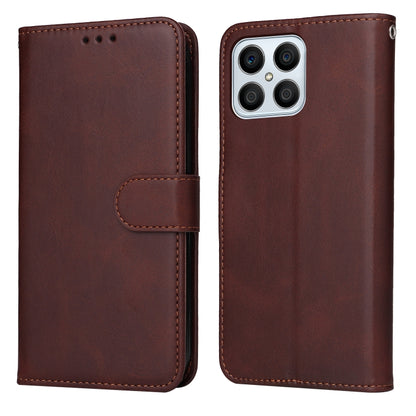 Classic Calf Texture Flip Leather Phone Case, For Honor X8 5G / X6