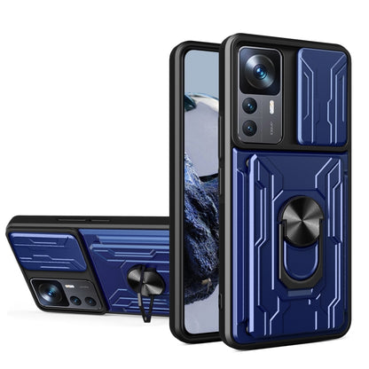 Sliding Camshield TPU+PC Phone Case with Card Slot, For Xiaomi 12T / 12T Pro / Redmi K50 Ultra