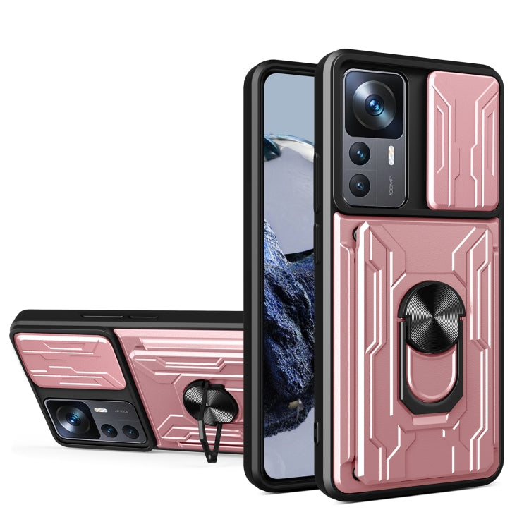 Sliding Camshield TPU+PC Phone Case with Card Slot, For Xiaomi 12T / 12T Pro / Redmi K50 Ultra