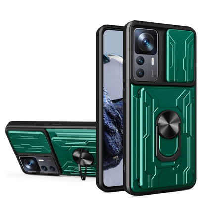 Sliding Camshield TPU+PC Phone Case with Card Slot, For Xiaomi 12T / 12T Pro / Redmi K50 Ultra