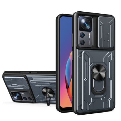 Sliding Camshield TPU+PC Phone Case with Card Slot, For Xiaomi 12T / 12T Pro / Redmi K50 Ultra