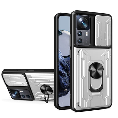 Sliding Camshield TPU+PC Phone Case with Card Slot, For Xiaomi 12T / 12T Pro / Redmi K50 Ultra