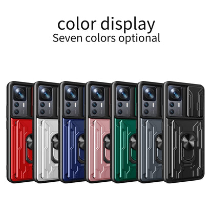 Sliding Camshield TPU+PC Phone Case with Card Slot, For Xiaomi 12T / 12T Pro / Redmi K50 Ultra