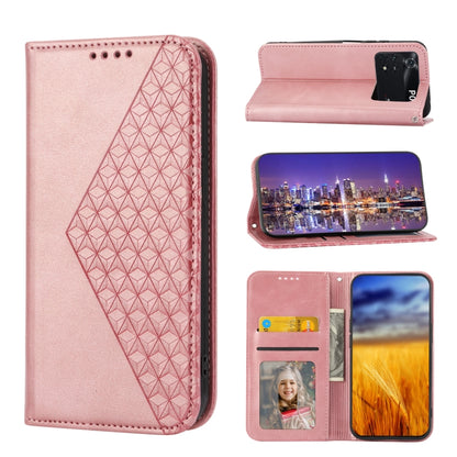 Cubic Grid Calf Texture Magnetic Closure Leather Phone Case, For Xiaomi Redmi Note 10 4G/Note 10S 4G/Poco M5s 4G/Redmi Note 11SE India, For Xiaomi Redmi Note 10 4G/Note 10S 4G, For Xiaomi Redmi Note 10 Pro                                               ...