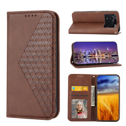 Cubic Grid Calf Texture Magnetic Closure Leather Phone Case, For Xiaomi Redmi Note 10 4G/Note 10S 4G/Poco M5s 4G/Redmi Note 11SE India, For Xiaomi Redmi Note 10 4G/Note 10S 4G, For Xiaomi Redmi Note 10 Pro                                               ...