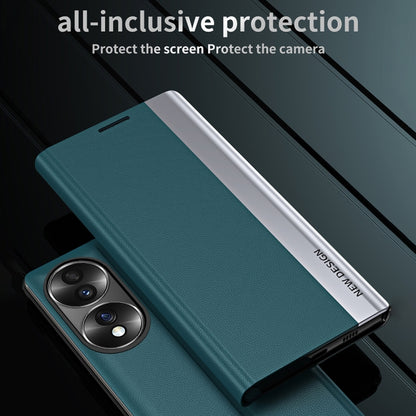 Side Electroplated Magnetic Leather Phone Case, For OPPO Reno8, For Honor 70, For Xiaomi 12T / 12T Pro / Redmi K50 Ultra