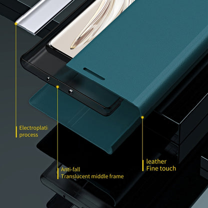 Side Electroplated Magnetic Leather Phone Case, For OPPO Reno8, For Honor 70, For Xiaomi 12T / 12T Pro / Redmi K50 Ultra