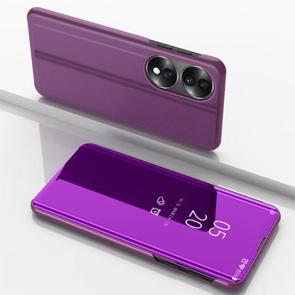 Plated Mirror Horizontal Flip Leather Phone Case with Holder, For Honor 70, For Xiaomi Redmi A1, For Xiaomi 12T / 12T Pro / Redmi K50 Ultra