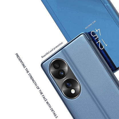 Plated Mirror Horizontal Flip Leather Phone Case with Holder, For Honor 70, For Xiaomi Redmi A1, For Xiaomi 12T / 12T Pro / Redmi K50 Ultra
