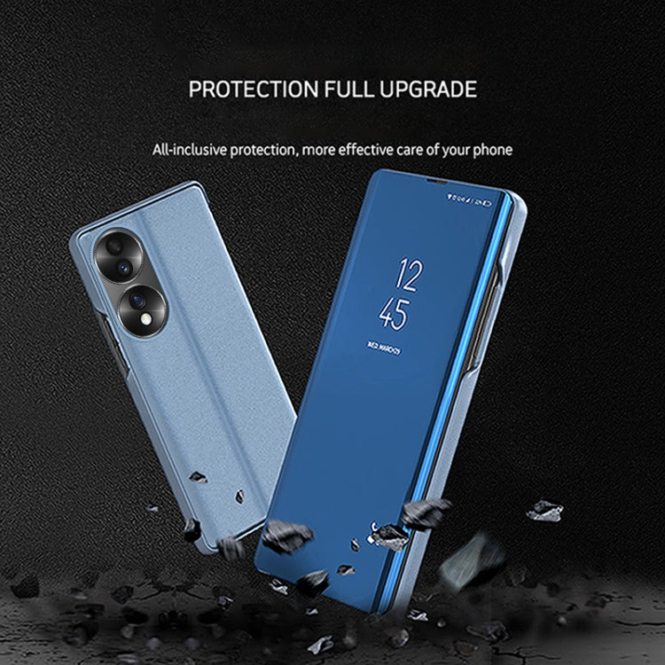 Plated Mirror Horizontal Flip Leather Phone Case with Holder, For Honor 70, For Xiaomi Redmi A1, For Xiaomi 12T / 12T Pro / Redmi K50 Ultra